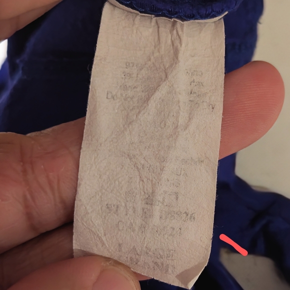 Dark blue dress with gold buttons - Picture 6 of 6